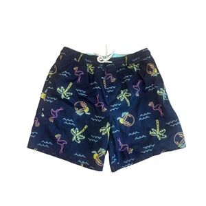 Men’s Swim Trunks with Tropical Print